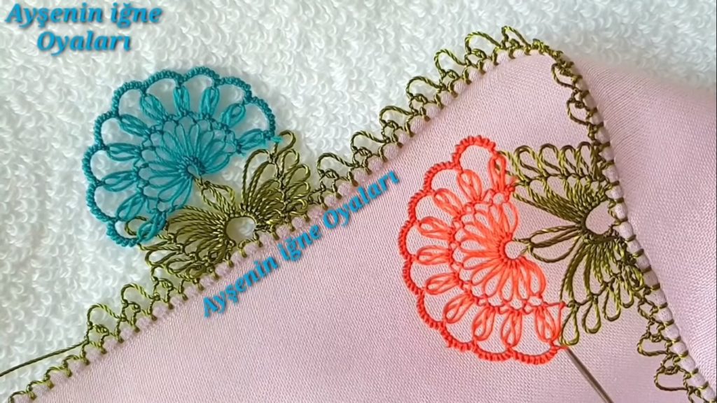 Büyük Çiçekli İğne Oyası Modeli