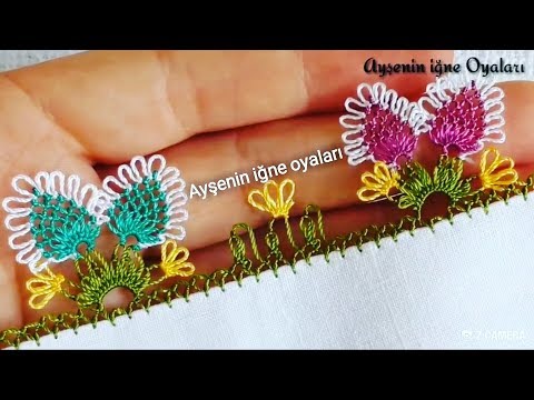 367.Model Kolay ve gösterişli çok güzel iğne oyası modeli anlatımlı yapılışı