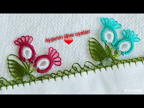 336.model Cıtıpıtı kolay ve gösterişli çok güzel iğne oyası modeli yapılışı video do not like flowe