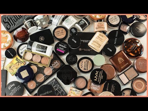 ????MAKYAJ KOLEKSİYONUMU TEMİZLİYORUM | BRONZER & PUDRA & KONTÜR