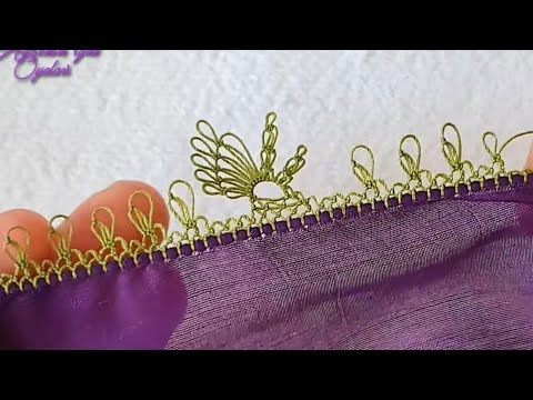 Mor Düz yazmaya bu model muhteşem oldu çok kolay ve gösterişli İgne oyası modeli