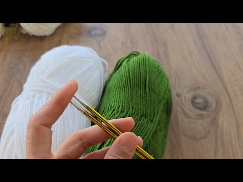 Muhteşem Oldu ✅️ İki Renkli Kolay Örgü Modeli