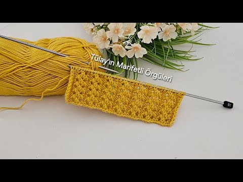Kolay Sarı Örgü Modeli | Yetişkin Ve Çocuklar için