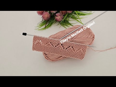 Dantel Gibi Zarif Örgü Modeli Yelek, Şal, Hırka İçin Kolay Örgü Modeli