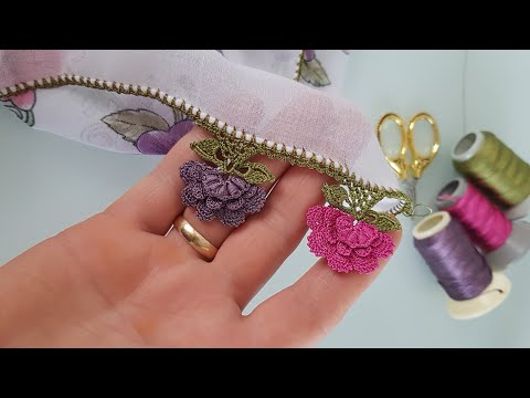 629 – Kat Kat Katlı Üç Boyutlu Harika Bir Tasarım Daha Sizlerle Çeyizlik Tığ Oyası Yapımı