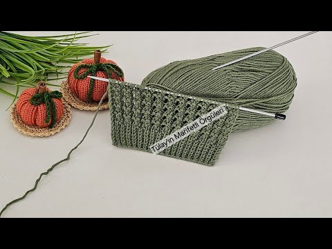 Üç Günde Yelek Örün 🧶Kolay Yelek, Hırka, Şal İçin Örgü Modeli