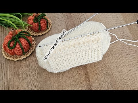 Kolay İki Şiş Örgü 🎉 Yelek, Hırka, Süveter İçin Örgü Modeli