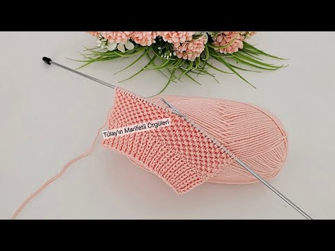 Üç Günde Yelek Örün 🧶 Hırka, Şal, Bluz İçin  Kolay Örgü Modeli