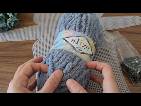 Alize Softy Mega İple 1 Günde Kanvas Çanta Yapımı ✅️ En Kolay Kanvas Çanta Yapımı