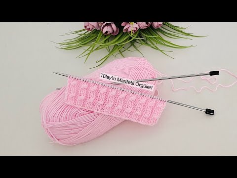 İki Şiş Kolay Örgü Yelek Modeli