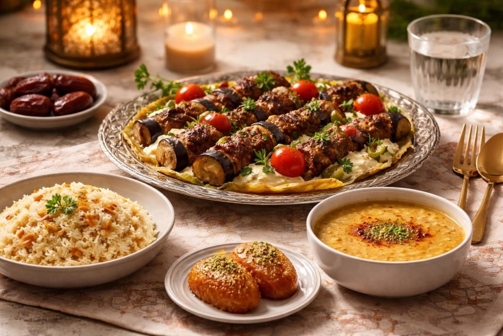 12. Gün İftar Menüsü: Közlenmiş Domates Çorbası, Konak Kebabı ve Hira Tatlısı Tarifleri