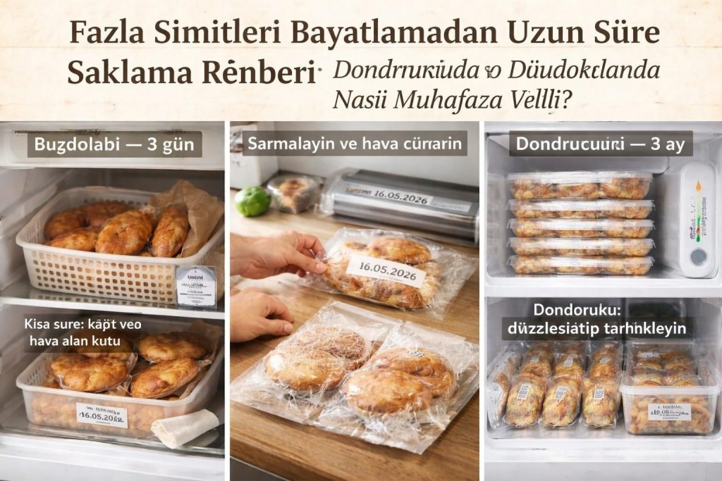 Fazla Simitleri Bayatlamadan Uzun Süre Saklama Rehberi: Dondurucuda ve Buzdolabında Nasıl Muhafaza Edilir?