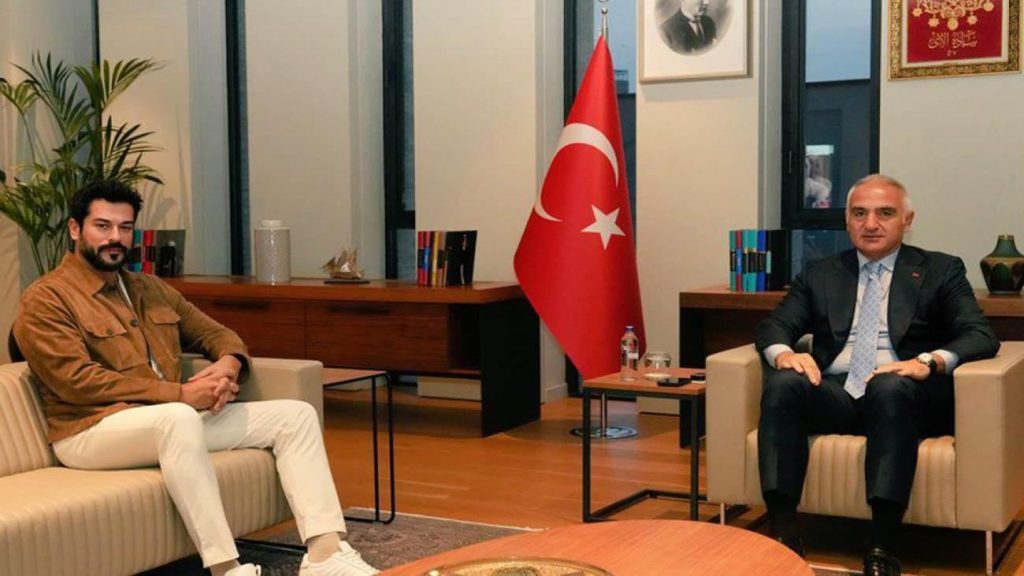 Bakan Ersoy: Kültür ve Turizm Bakanı Mehmet Nuri Ersoy, Burak Özçivit