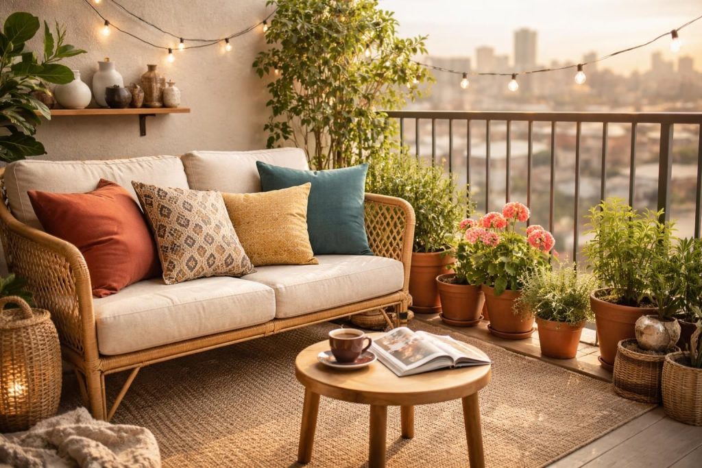 Balkon Dekorasyonunda Aksesuar Kullanımı ve Mekanı Şıklaştırma İpuçları