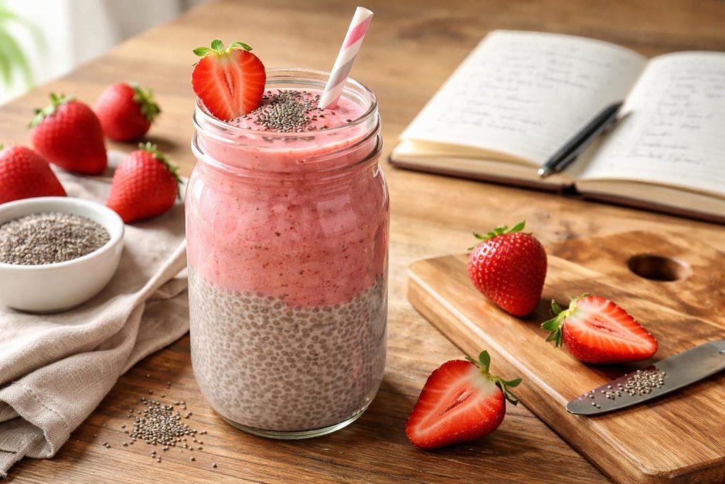 Çilekli ve Chia Tohumlu Detoks Smoothie Tarifi: Sağlıklı Beslenmeye Destekleyici Bir Sabah Ritüeli