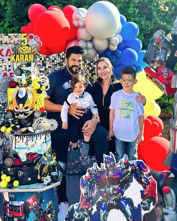 Fahriye Evcen, Büyük Oğlu Karan'ın Doğum Gününde Siyah Elbisesiyle Gündem Oldu