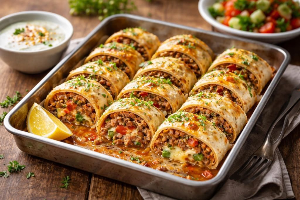 Fırında Tepside Lavaş Kebabı Tarifi: Pratik ve Lezzetli Bir Akşam Yemeği Alternatifi