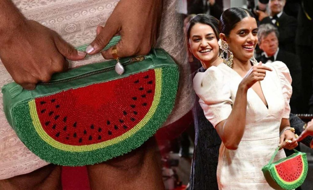 Kani Kusruti'den Cannes Film Festivali'nde Sembolik Çanta: Karpuz Dilimi Aksesuarın Moda Gücü