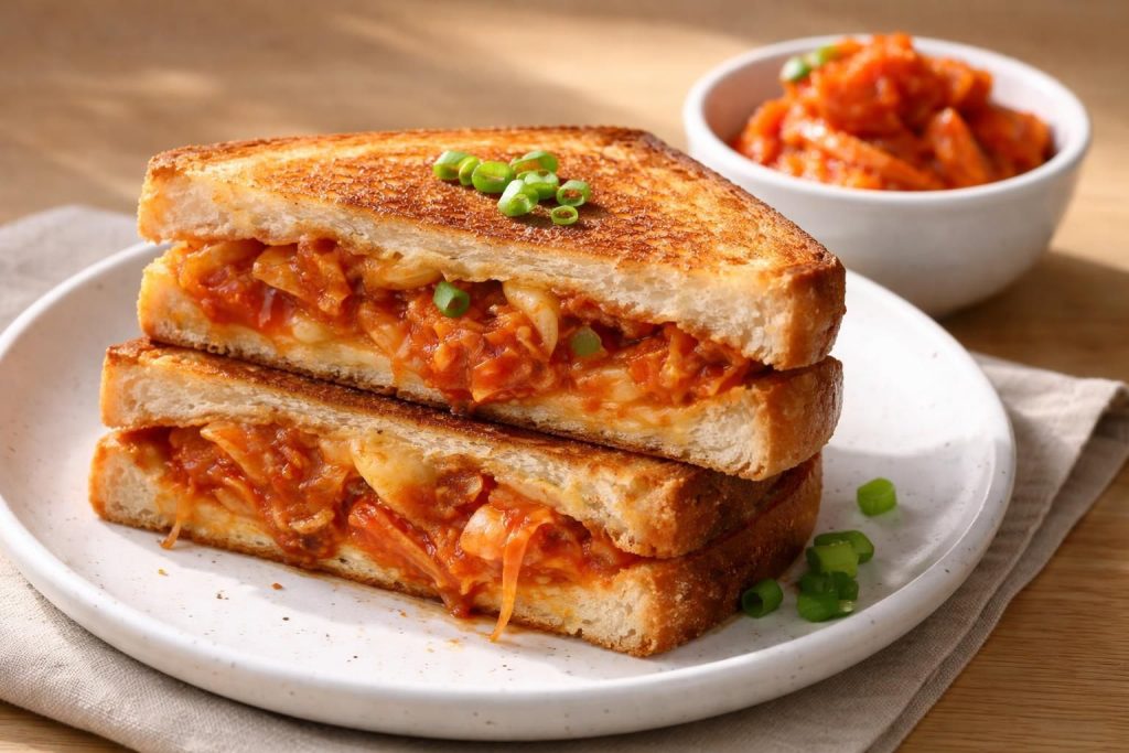 Kore Mutfağının Yıldızı: 10 Dakikada Hazırlanan Lezzetli Kimchi Tost Tarifi