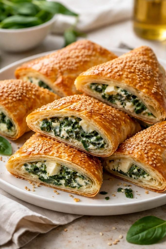 Misafirlerin Bayılacağı Kremalı Ispanaklı Peynirli Milföy Böreği Tarifi