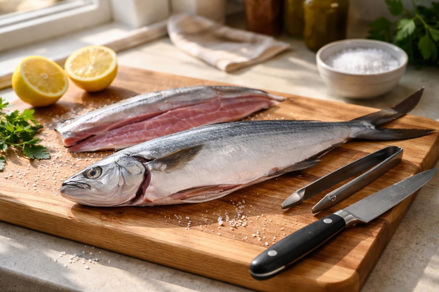 Omega-3 Zengini Lüfer Balığı Nasıl Temizlenir, Filetosu Nasıl Çıkarılır?