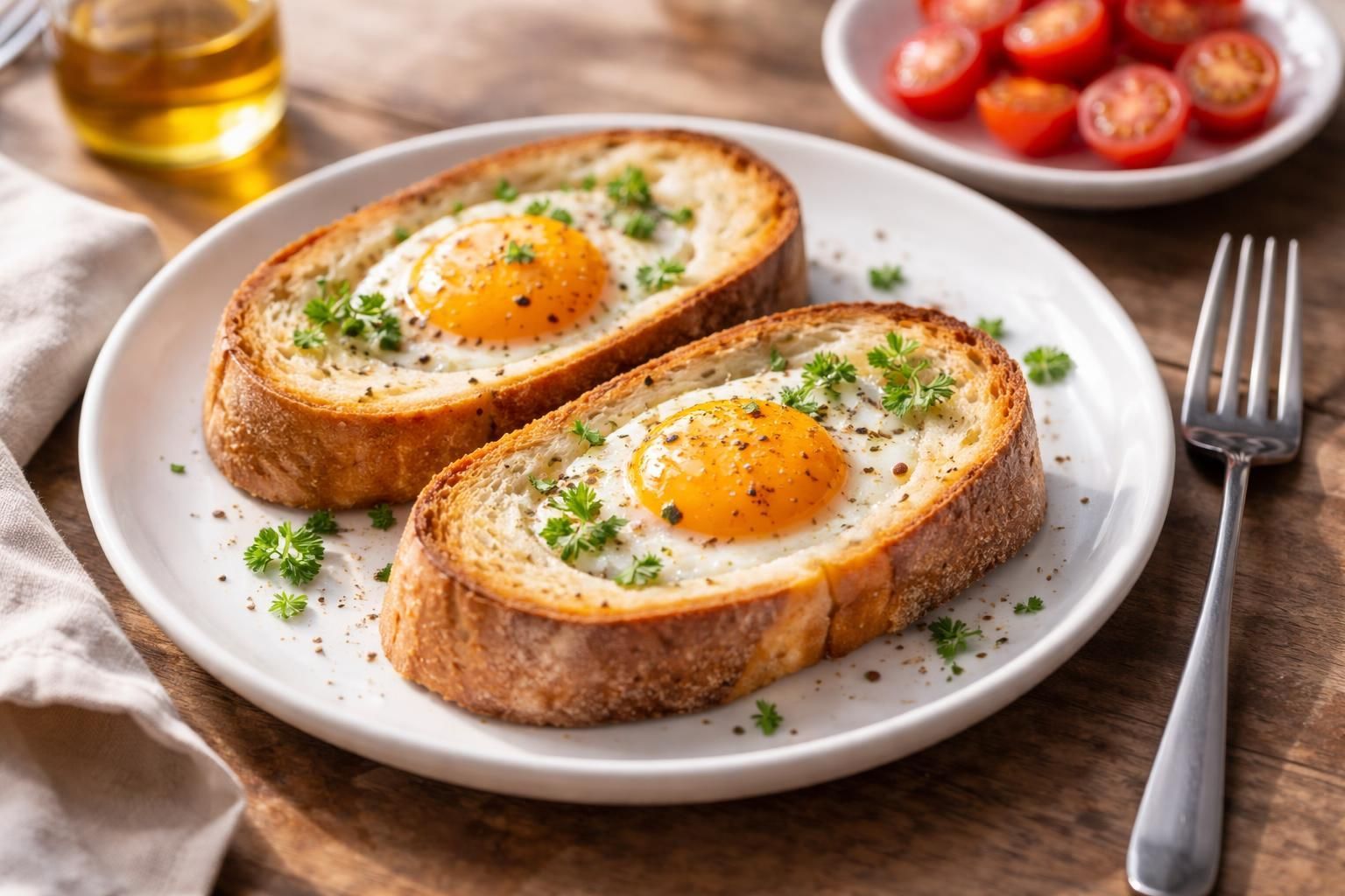 Pratik ve Lezzetli Fırında Yumurtalı Ekmek Tarifi | Kahvaltı Sofralarının Yeni Favorisi