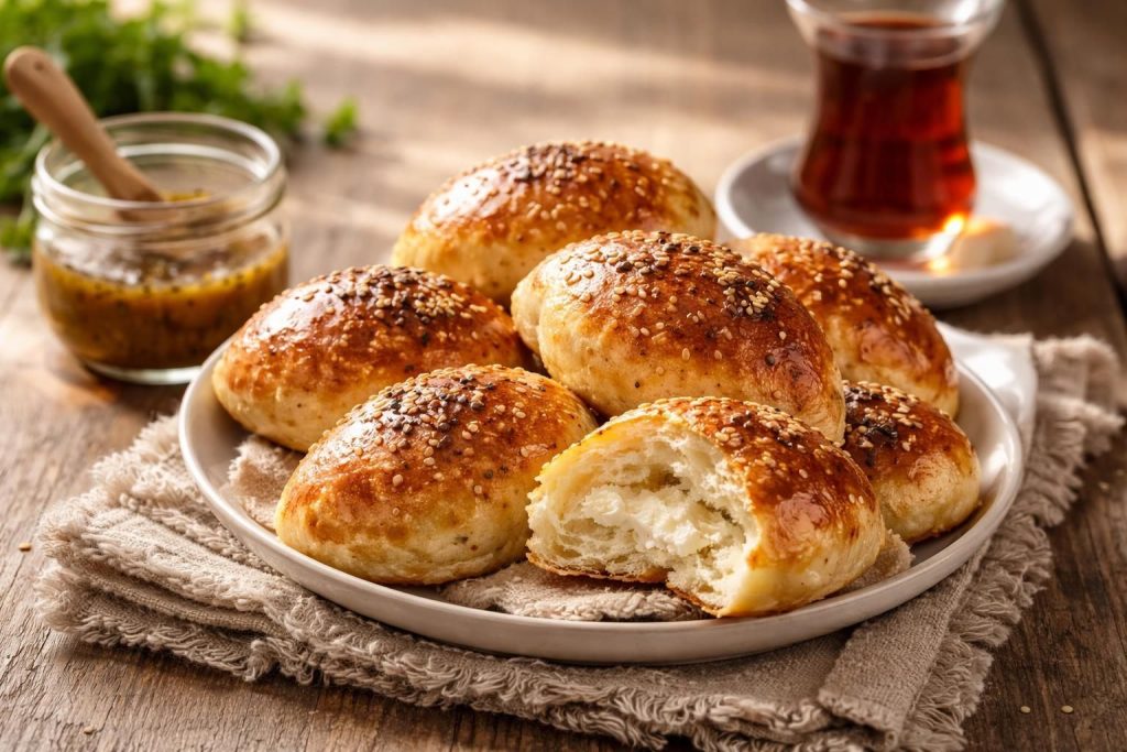 Puf Puf Kabaran Yumuşacık Soslu Poğaça Tarifi: Çay Saatinin Vazgeçilmezi