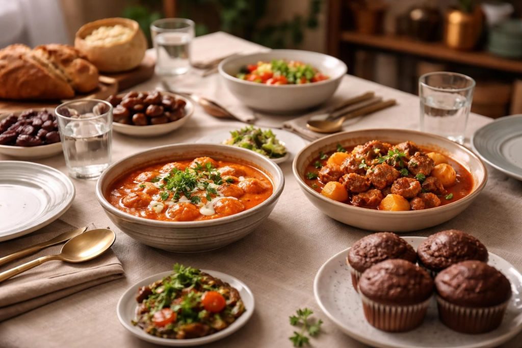 Ramazan 6. Gün İftar Menüsü: Topalak Çorbası, Tas Kebabı ve Pratik Muffin Tarifleri