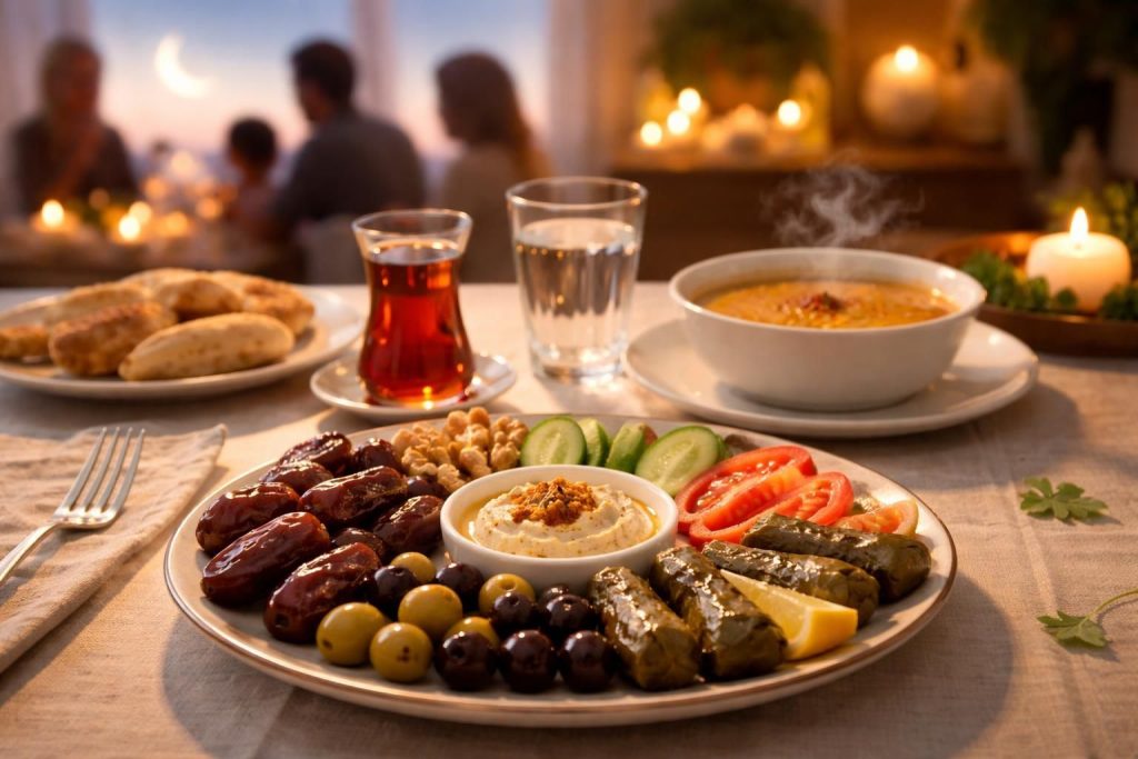 Ramazan İftar Sofrası Nasıl Hazırlanır? Sağlıklı ve Şık Bir İftariyelik Tabağı Rehberi