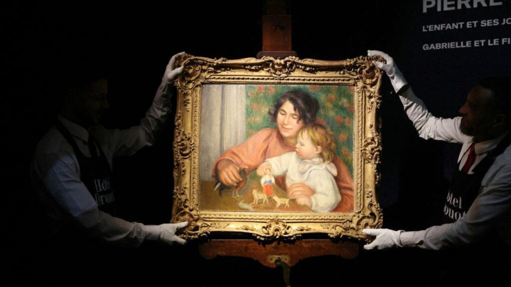 Renoir'dan Gizemli Eser: 'Çocuk ve Oyuncakları' Tablosu Açık Artırmada Rekor Fiyata Satıldı