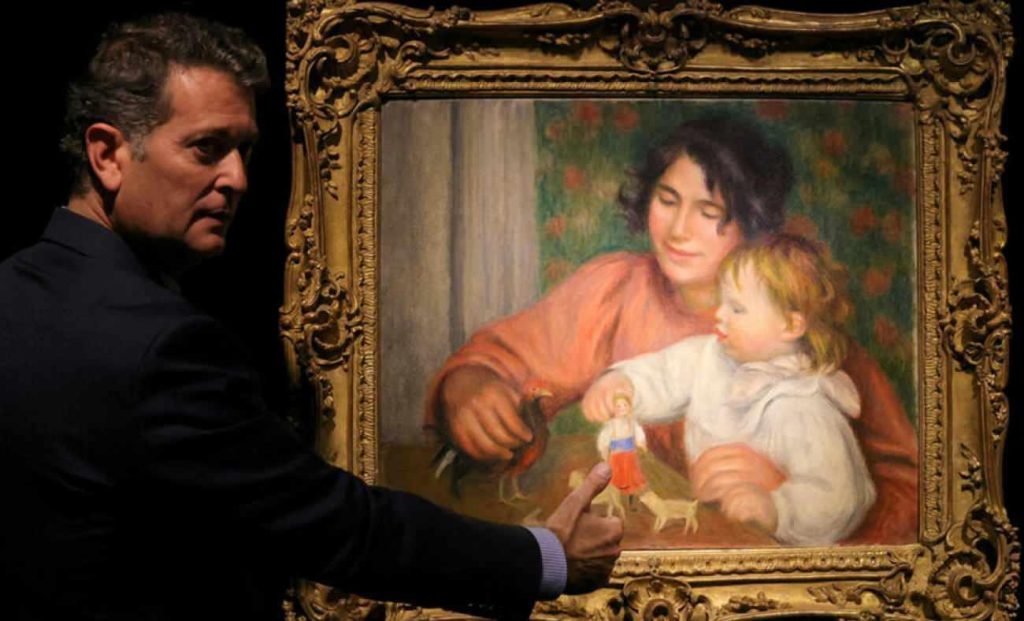 Renoir'dan Gizemli Eser: 'Çocuk ve Oyuncakları' Tablosu Açık Artırmada Rekor Fiyata Satıldı