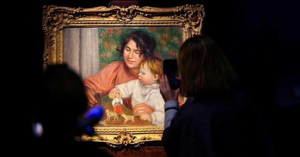 Renoir'dan Gizemli Eser: 'Çocuk ve Oyuncakları' Tablosu Açık Artırmada Rekor Fiyata Satıldı