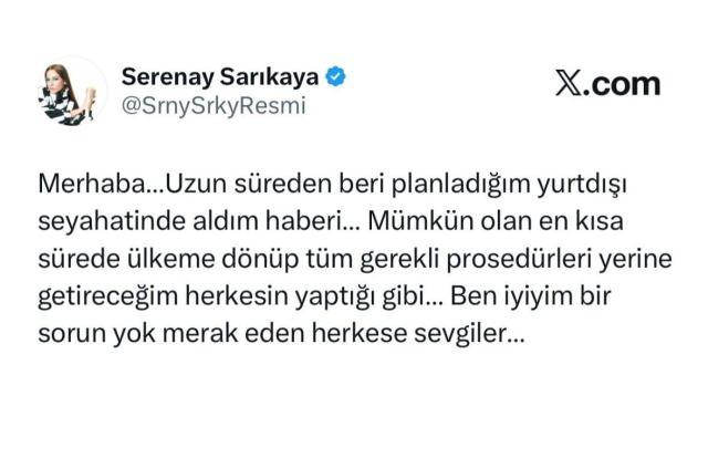 Serenay Sarıkaya'yı Gözaltına Alan Uyuşturucu Operasyonunda Son Durum: Adli Tıp Kurumu İşlemleri Tamamlandı
