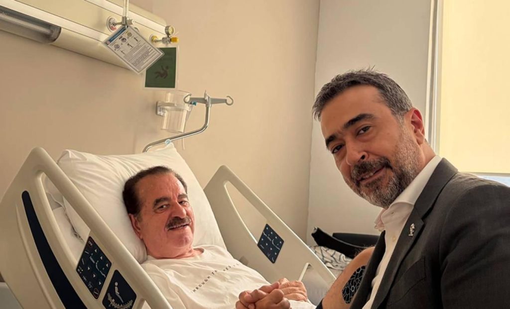 AK Parti Ankara İl Başkanı Hakan Han Özcan'dan İbrahim Tatlıses'e Hastanede Geçmiş Olsun Ziyareti