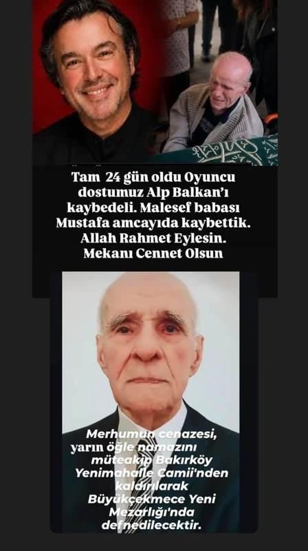 Alp Balkan'ın Babası Mustafa Balkan Vefat Etti: Sanat Camiası Acı Haberine Yasa Boğuldu