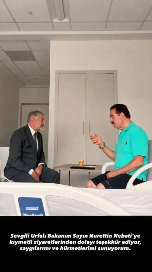 İbrahim Tatlıses'ten Sağlık Güncellemesi: Nureddin Nebati, Fizik Tedavi Gören Ünlü Sanatçıyı Ziyaret Etti