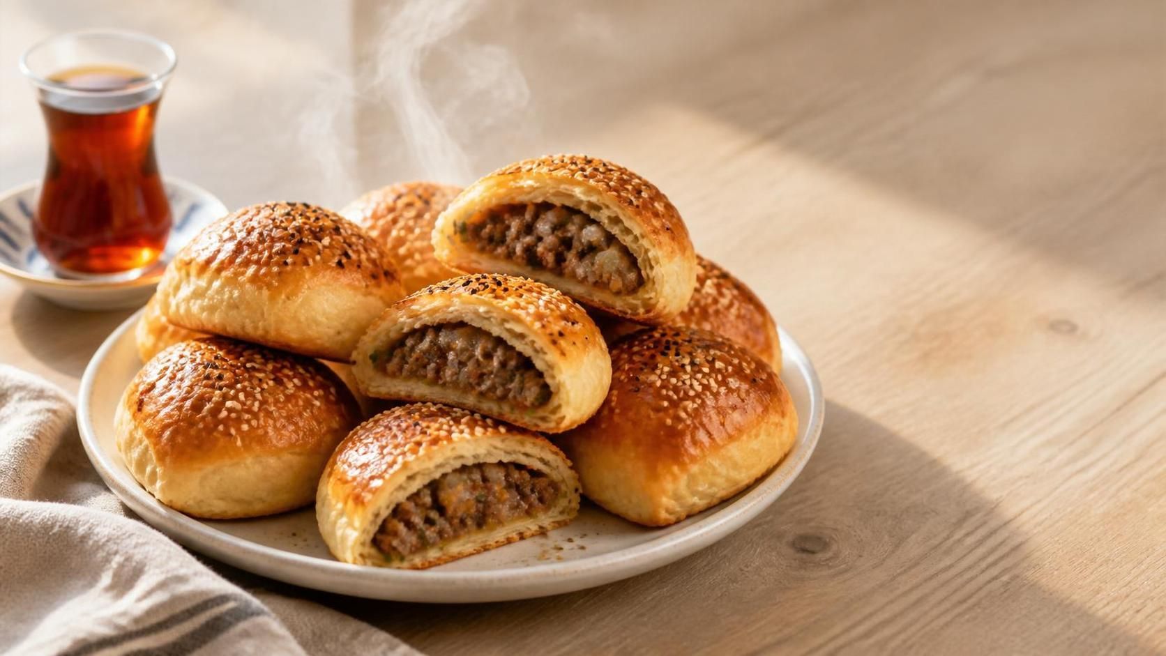 Sahur Sofrasına Yakışır: Pratik ve Doyurucu Kıymalı Poğaça Tarifi