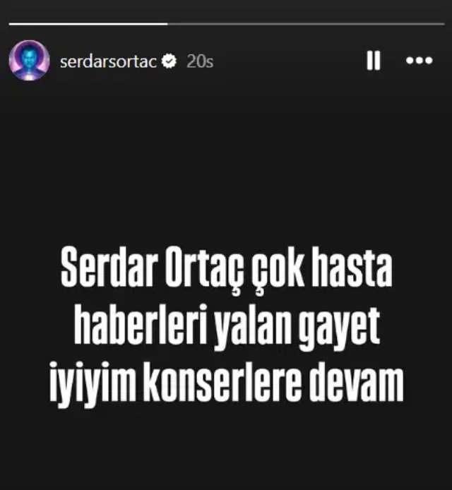 Serdar Ortaç'tan Sağlık İddialarına Net Yanıt: 'Haberler Yalan, Konserlere Devam'