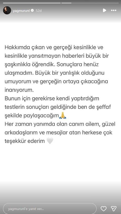 Türkan Şoray: Yağmur Ünal'dan Uyuşturucu Testi Sonuçlarına İlişkin Açıklama: 'Büyük Bir